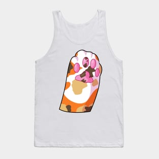 cute little calico cat's paw saying hello! Tank Top